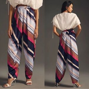 Anthropologie Maeve Balloon Striped Pants Size 6